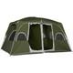 Outsunny Camping Tent, Family Tent 4-8 Person 2 Room, With Large Mesh Windows