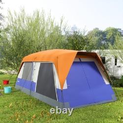 Outsunny Camping Tent with 3000mm Waterproof Rainfly & Screen Panels, Orange
