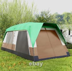 Outsunny Camping Tent with 3000mm Waterproof Rainfly and Screen Panels Green