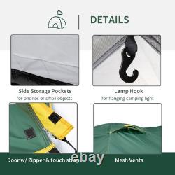 Outsunny Dome Tent for 2 Person Camping Tent with Large Windows, Waterproof
