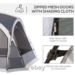 Outsunny Dome Tent for 6-8 Person Camping Tent with Zipped Mesh Doors Refurbished
