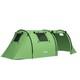 Outsunny Four Man Duo Room Tunnel Tent With Camping Hiking Accessories Green New