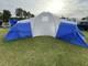 Outsunny Large Camping Tent With 3 Bedroom, Living Area And Porch For 6-9 Man