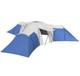 Outsunny Large Tunnel Tent With 3 Bedroom, Living Area And Porch, Blue