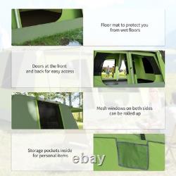 Outsunny Two Room Dome Tent Camping Shelter with Porch & Carry Bag Refurbished