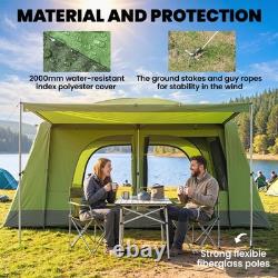 Outsunny Two Room Dome Tent Camping Shelter with Porch & Carry Bag Refurbished