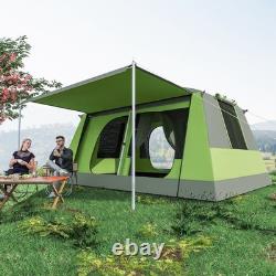 Outsunny Two Room Dome Tent Camping Shelter with Porch & Carry Bag Refurbished