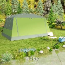 Outsunny Two Room Dome Tent Camping Shelter with Porch & Carry Bag Refurbished