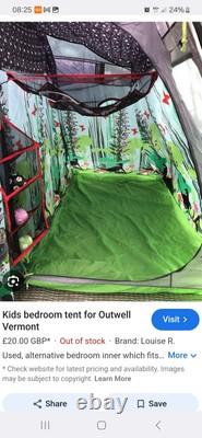 Outwell Arkansas 7 Large Family Tent With Awning And Extra