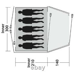 Outwell Cloud 5, 5 Person Tent Blue (OUT0077)