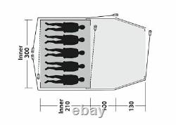 Outwell Cloud 5 Plus Camping Poled Tent With Large Bedroom 111259 (2022)