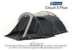 Outwell Cloud 5+ Tent Dome-style, 5 Berth Poled tent Camping