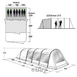 Outwell Corvette 7ac air tent 2016 large family tent