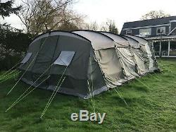 Outwell Florida 6 Large Family Tent & Carpet Approx 21ft x 17ft