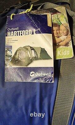 Outwell Halford Large Green And Grey Tent Six Man With Poles Bag Etc