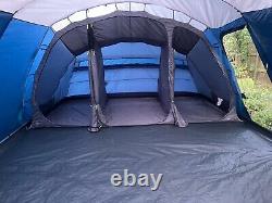 Outwell Harwood 6 Person Tunnel Tent Built-in Groundsheet Flexible Sleeping Area