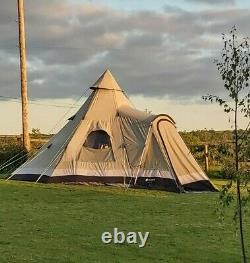 Outwell Indian Lake Large Polycotton Tepee Tent With Bedroom Inner