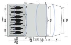 Outwell Jacksondale 7PA Air Tent, 7 Person Family Tent Green