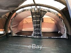 Outwell Montana 6 SATC Poly cotton Large Family Air Tent With Awning And Extras