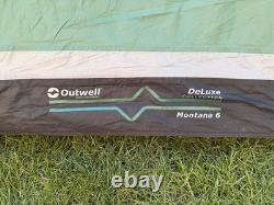 Outwell Montana 6 Tent 2x Flysheets (Spare) Carpet Steel Poles Toilet