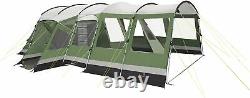 Outwell Montana 6 person Tent With Front Awning Attachment Green Camping Large