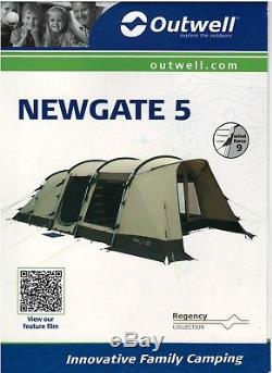 Outwell Newgate 5 large five man tent used once
