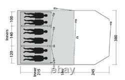 Outwell Norwood 6 Person Family Tent Green