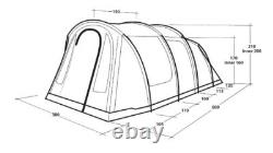 Outwell Rockwell 6-Person Poled Family Camping Tent (Blue)