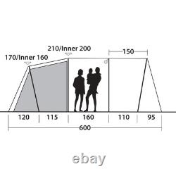 Outwell Rockwell 6 Tent 6 Berth Family Camping POLED New for 2025