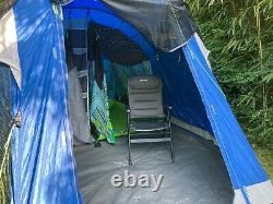 Outwell Tent 4person +extension (blue) used 5 times in perfect condition 25kg