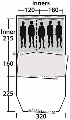 Outwell Traverston 5 Family Tent Brand New