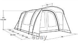 Outwell Utah 5 Tent 2024 (111386) 5 Person Family Tent in Blue (A201567)