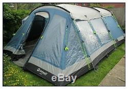 Outwell Utah 6 Tunnel Tent With Large Side Porch Area, Good Size Living Area