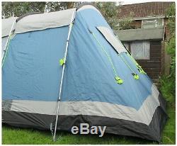 Outwell Utah 6 Tunnel Tent With Large Side Porch Area, Good Size Living Area