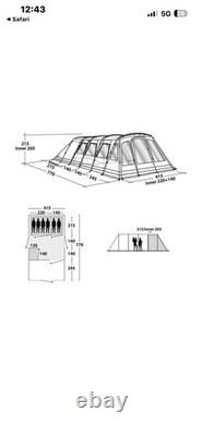 Outwell Vermont L Family Tent + Carpet + Extension