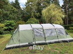 Outwell Vermont XLP large 7+ berth family tent PLUS large spacious side awning