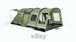 Outwell Wolf Lake 5 family tent + footprint + carpet, polycotton canvas VGC