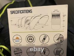 Outwell lakeside 600 large 6 person family tent with carpet, used just once