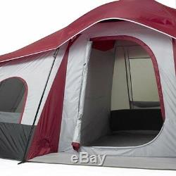 Ozark Trail 10-Person 3-Room Cabin Tent Large 3 Room Easy Setup Outdoor