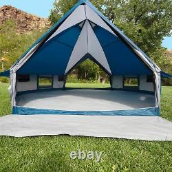 Ozark Trail 10-Person Festival Camping Tent with6Windows, 2 Doors, Covered Entryway