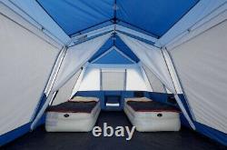 Ozark Trail 10-Person Instant Cabin Tent with LED Lighted Poles Blue