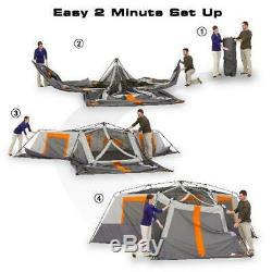 Ozark Trail 12-Person 3-Room Instant Cabin Tent with Screen Room