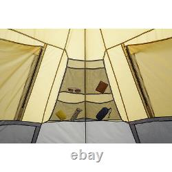 Ozark Trail 12' x 12' Instant Tepee Tent Sleeps 7 Tent Dome Sun Shade Portable