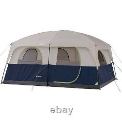 Ozark Trail 14' x 10' Family Cabin Tent, Sleeps 10 Blue Electrical cord access