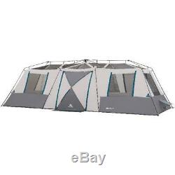 Ozark Trail 15 Person Split Plan Instant Cabin Tent Large Room Camping Shelter
