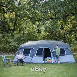 Ozark Trail 20' x 10' Dark Rest Instant Cabin Tent, Sleeps 12 Large Quick Set