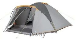 Ozark Trail Grey and Orange Double Layer 4 Person Tent Camping Waterproof