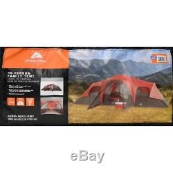 Ozark Trail Large Camping Tent Family 10 Person Outdoor Hiking Shelter 3 Room