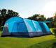 Peaktop 3+3 Rooms 6-9 Persons Large Family Group Camping Tent With Groundsheet
