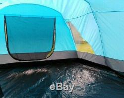 Peaktop 6 man tent, large tent, fully sewn in groundsheet, porch and 3 Bedrooms